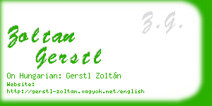 zoltan gerstl business card